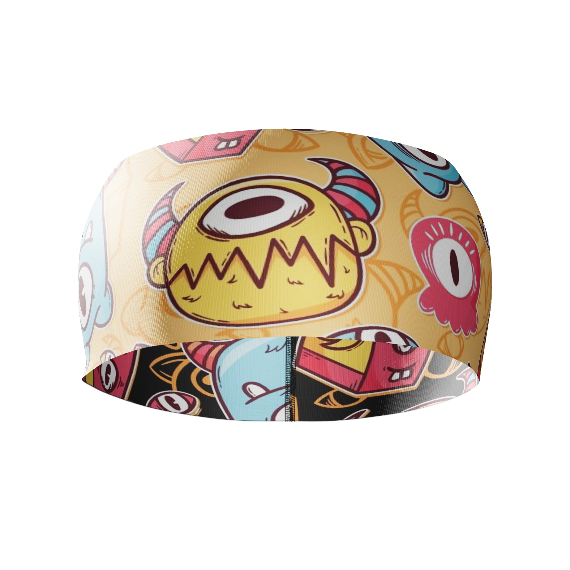 HEAD BAND RUNNING Elite MONSTRUOS - Sin Costuras y Reversible 2 EN 1