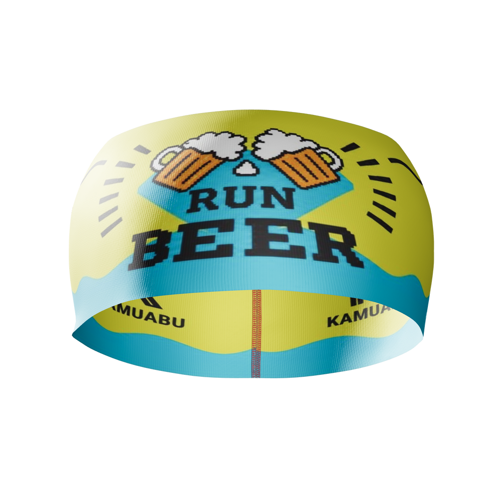 HEAD BAND RUNNING Elite RUN BEER - Sin Costuras y Reversible 2 EN 1
