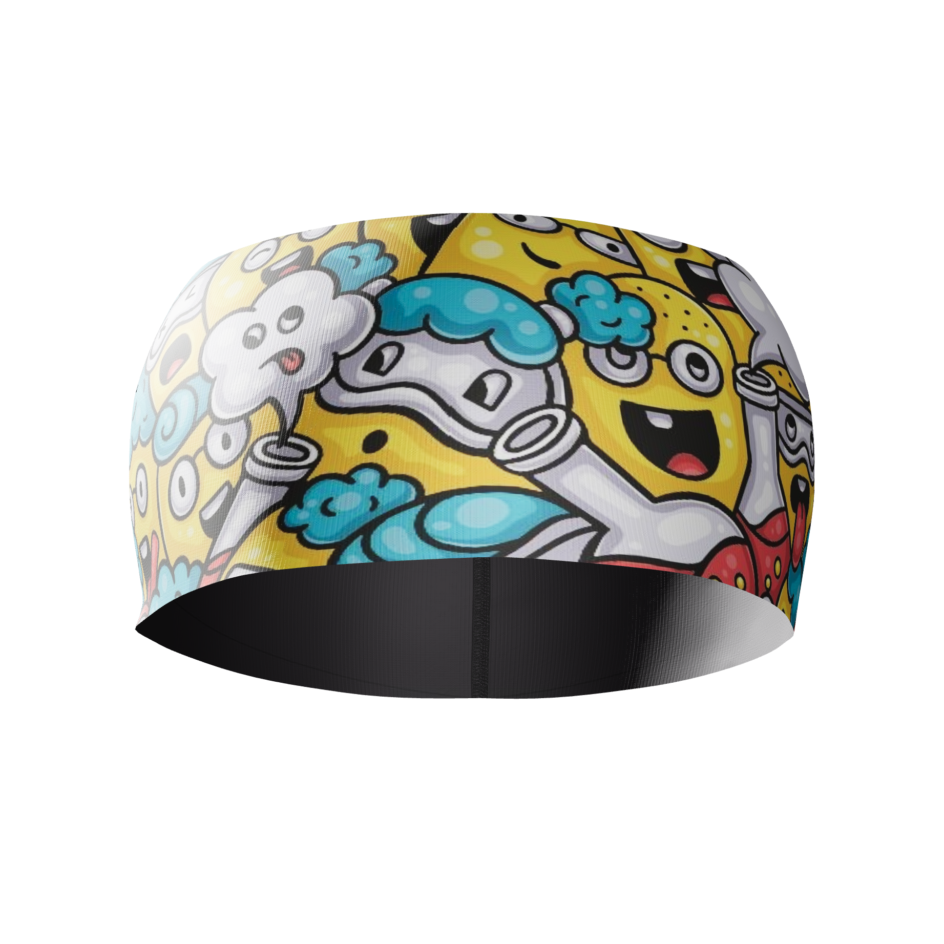 HEAD BAND RUNNING Elite EMOJI EXPERIMENTO - Sin Costuras y Reversible 2 EN 1