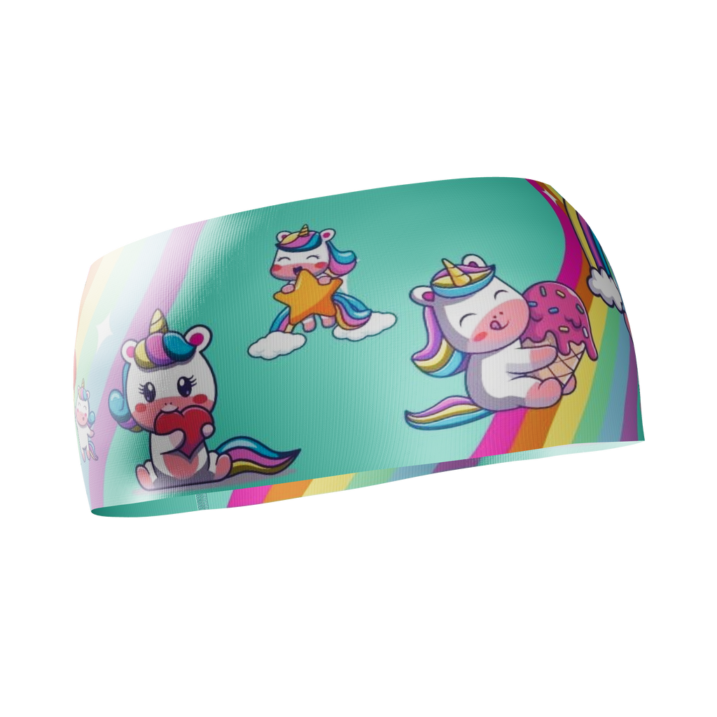 HEAD BAND RUNNING Elite UNICORNIO - Sin Costuras y Reversible 2 EN 1