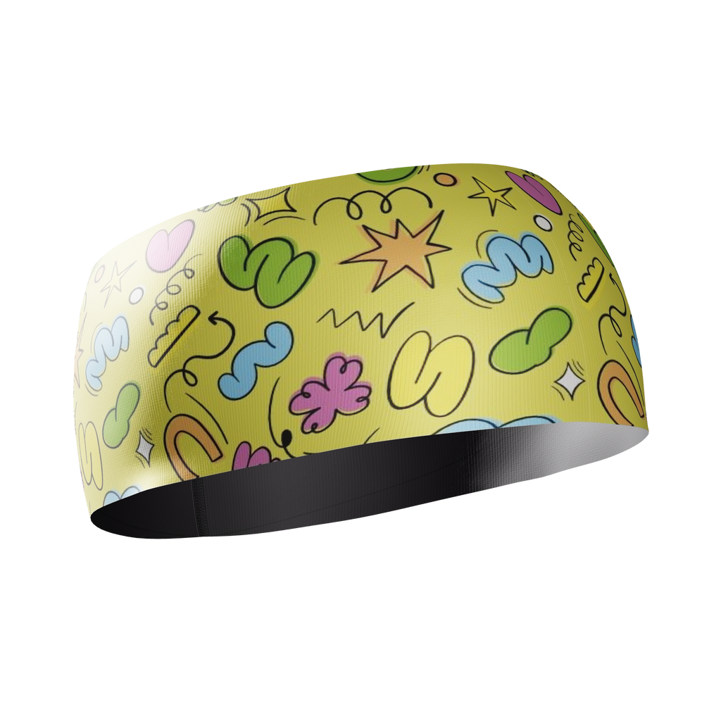 HEAD BAND RUNNING Elite NUBES - Sin Costuras y Reversible 2 EN 1