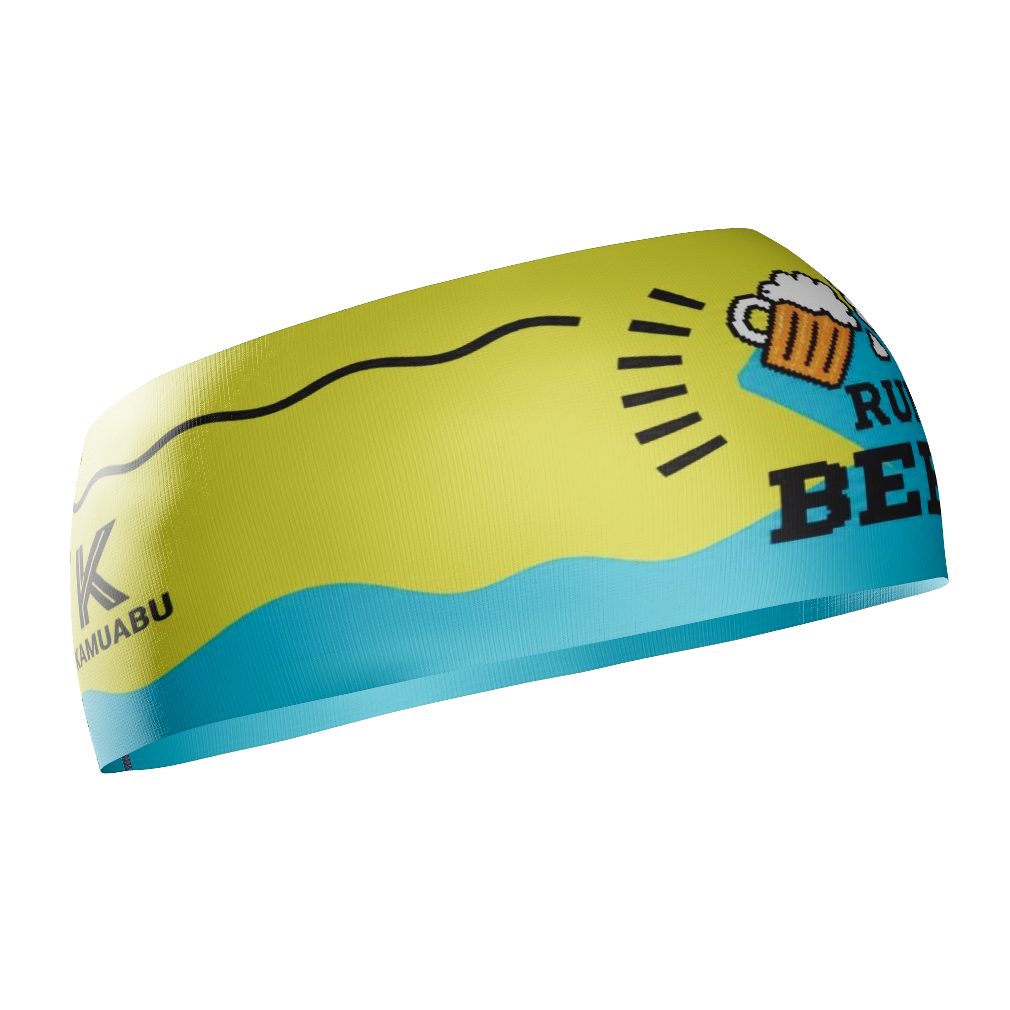 HEAD BAND RUNNING Elite RUN BEER - Sin Costuras y Reversible 2 EN 1
