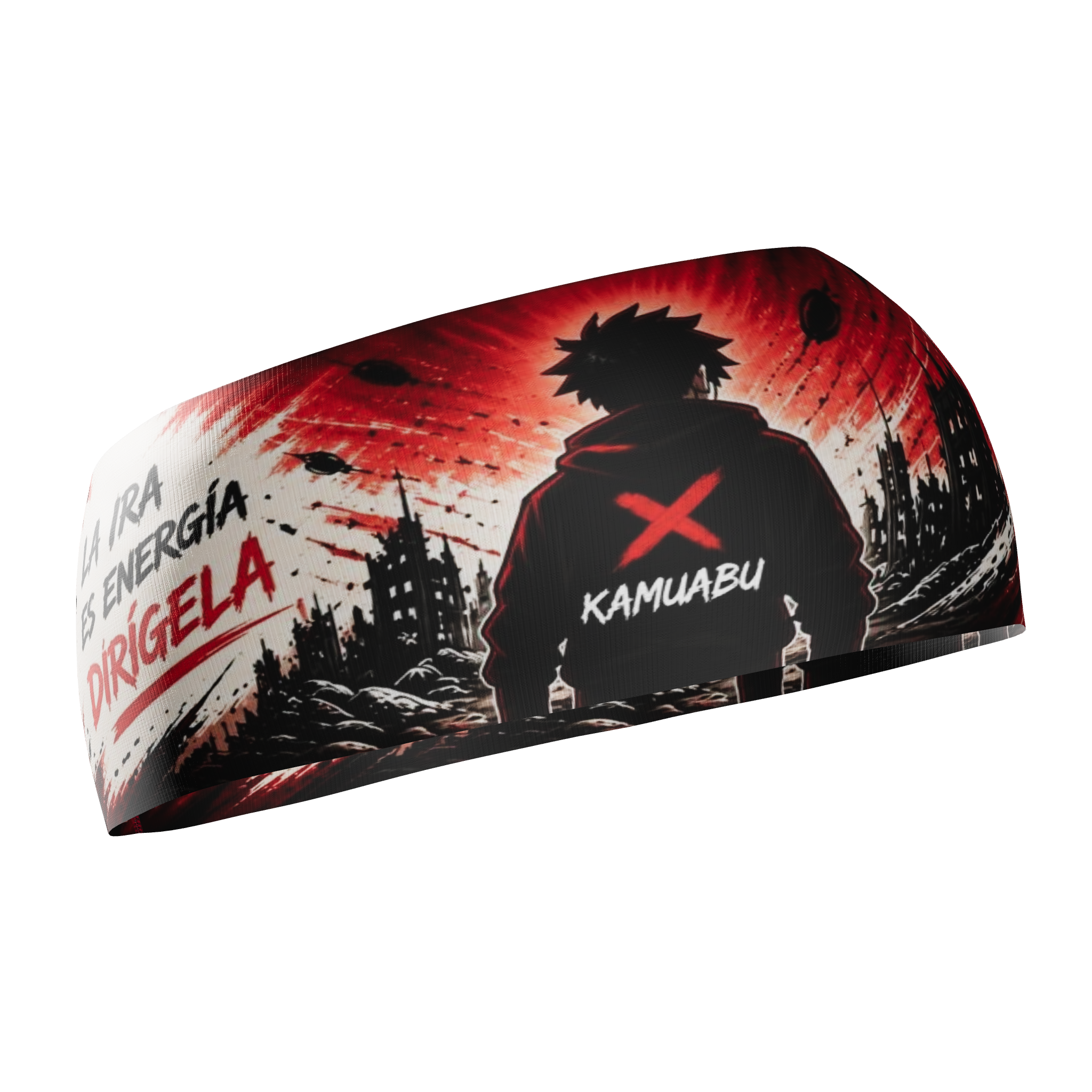 HEAD BAND RUNNING Elite LA IRA ES ENERGÍA - Sin Costuras y Reversible 2 EN 1