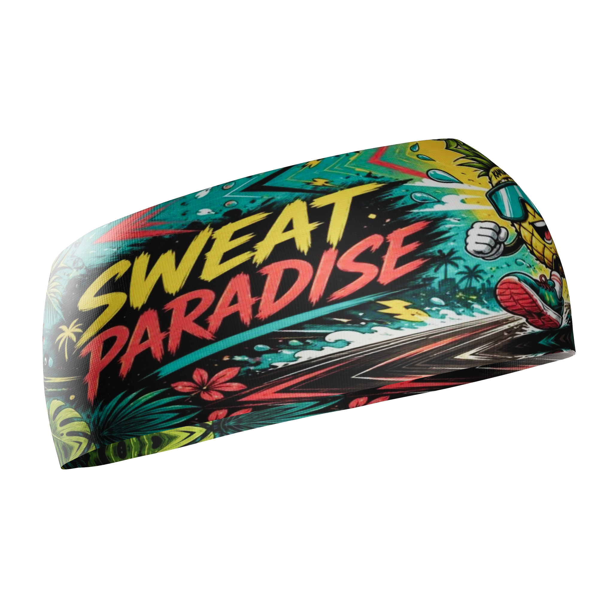 HEAD BAND RUNNING Elite SWEAT PARADISE - Sin Costuras y Reversible 2 EN 1