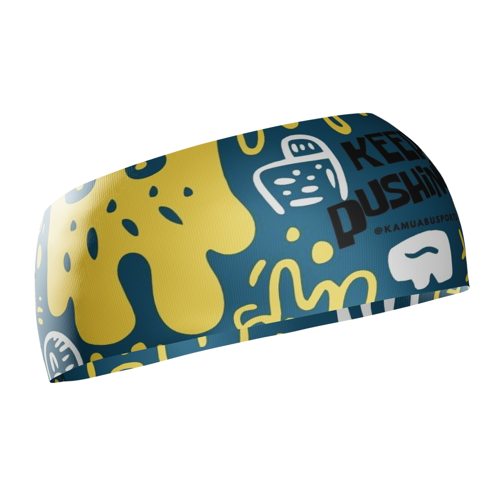 HEAD BAND RUNNING Elite KEEP PUSHING - Sin Costuras