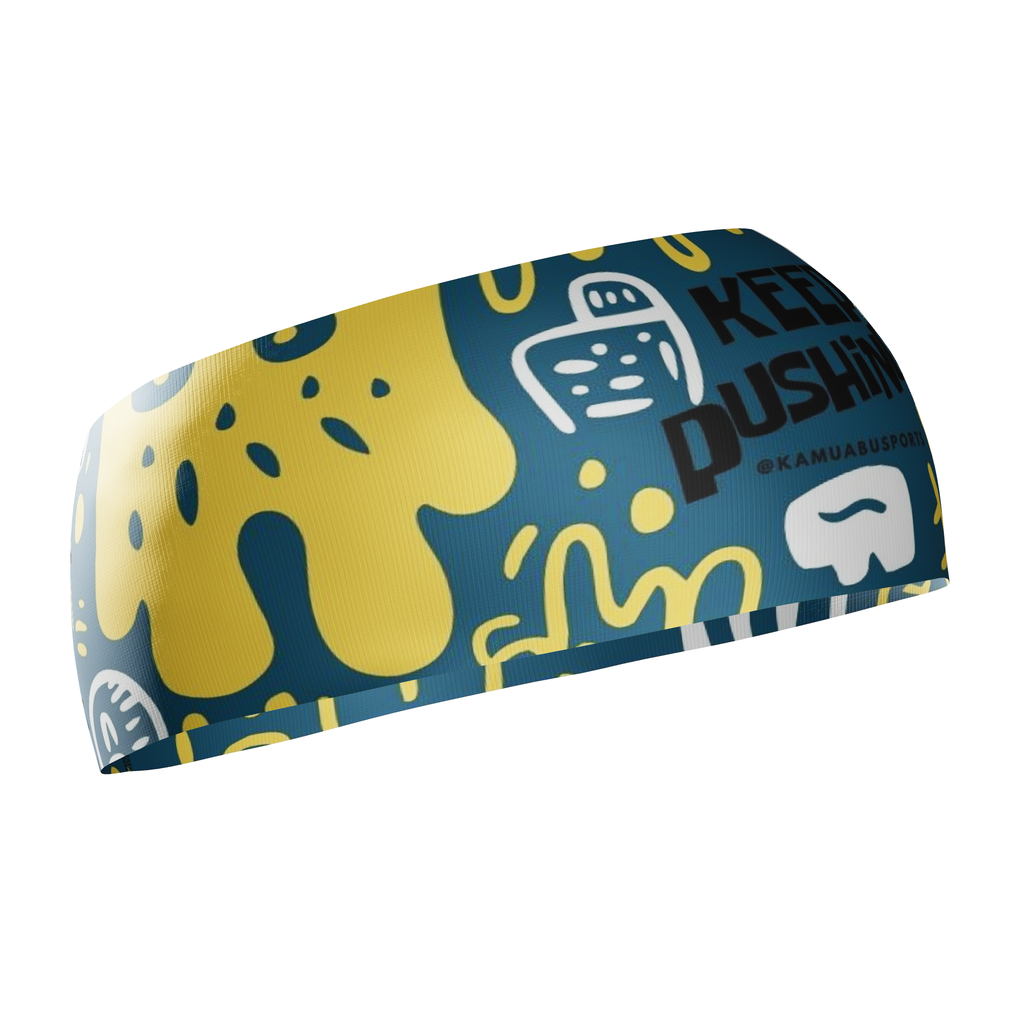 HEAD BAND RUNNING Elite KEEP PUSHING - Sin Costuras