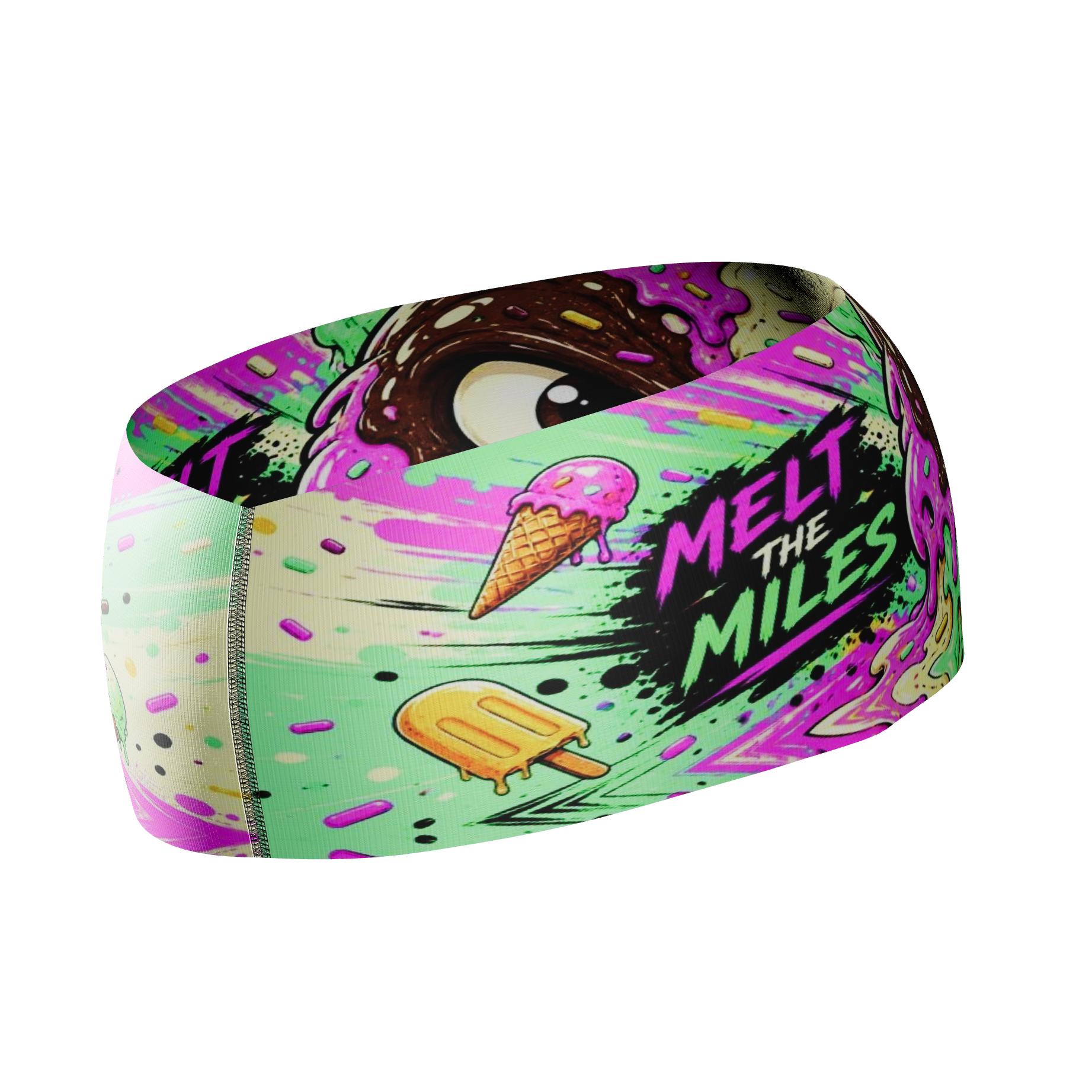 HEAD BAND RUNNING Elite MELT THE MILES - Sin Costuras y Reversible 2 EN 1