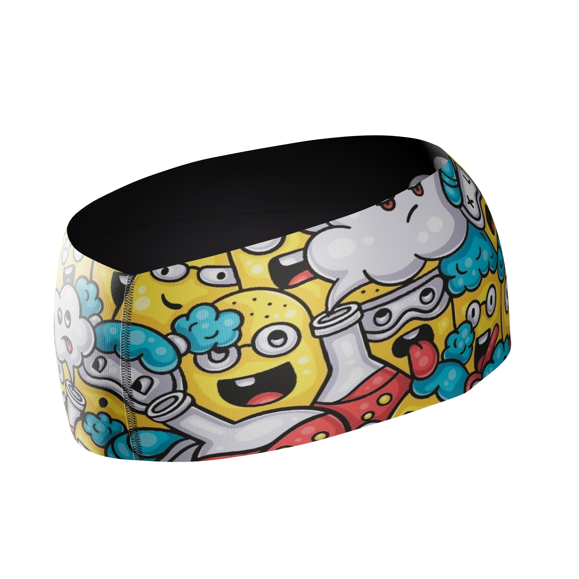 HEAD BAND RUNNING Elite EMOJI EXPERIMENTO - Sin Costuras y Reversible 2 EN 1