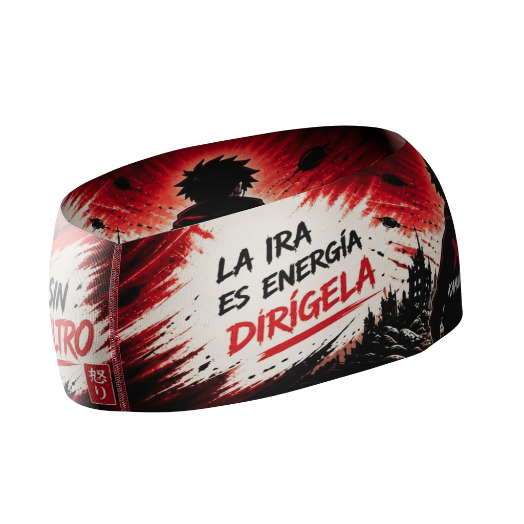 HEAD BAND RUNNING Elite LA IRA ES ENERGÍA - Sin Costuras y Reversible 2 EN 1