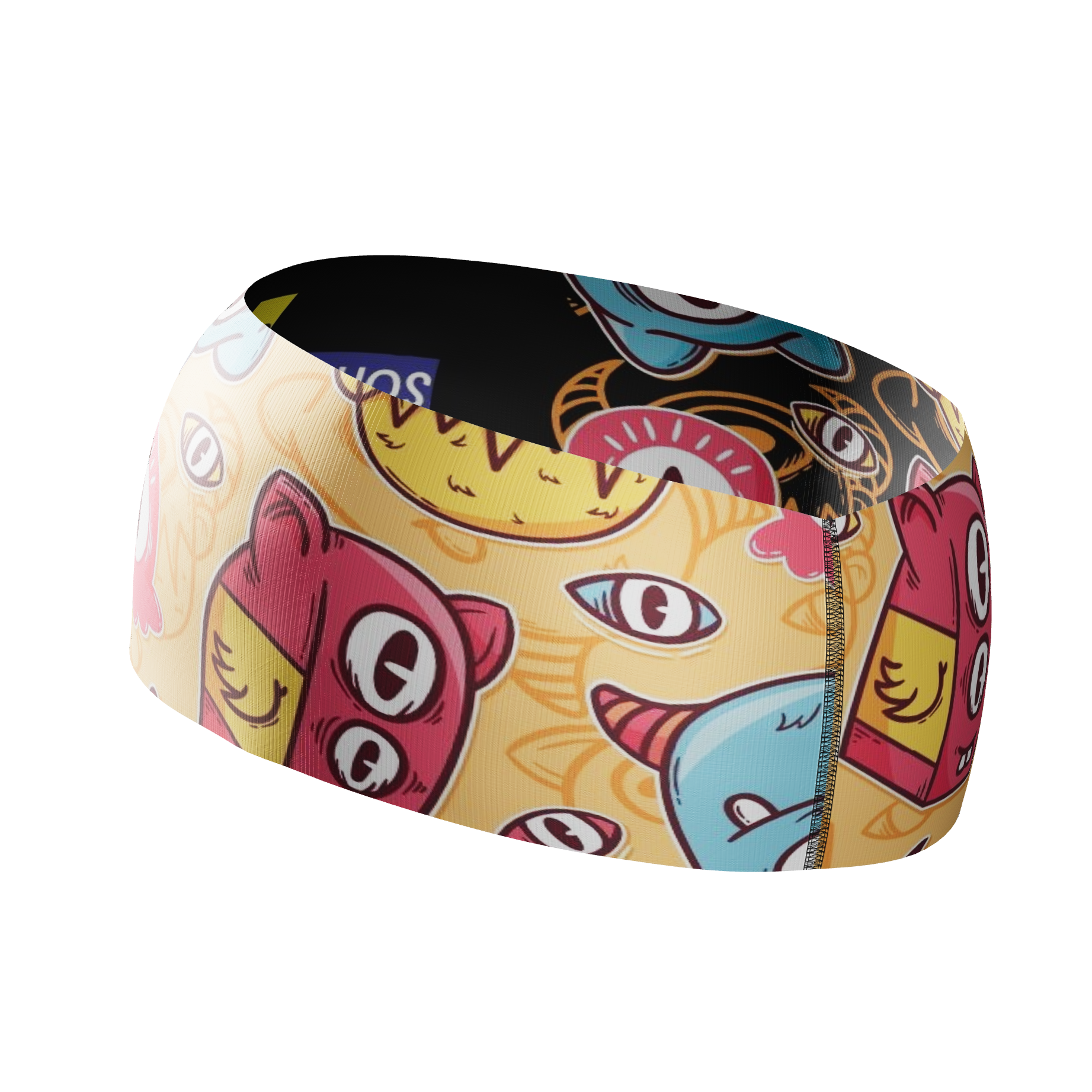 HEAD BAND RUNNING Elite MONSTRUOS - Sin Costuras y Reversible 2 EN 1