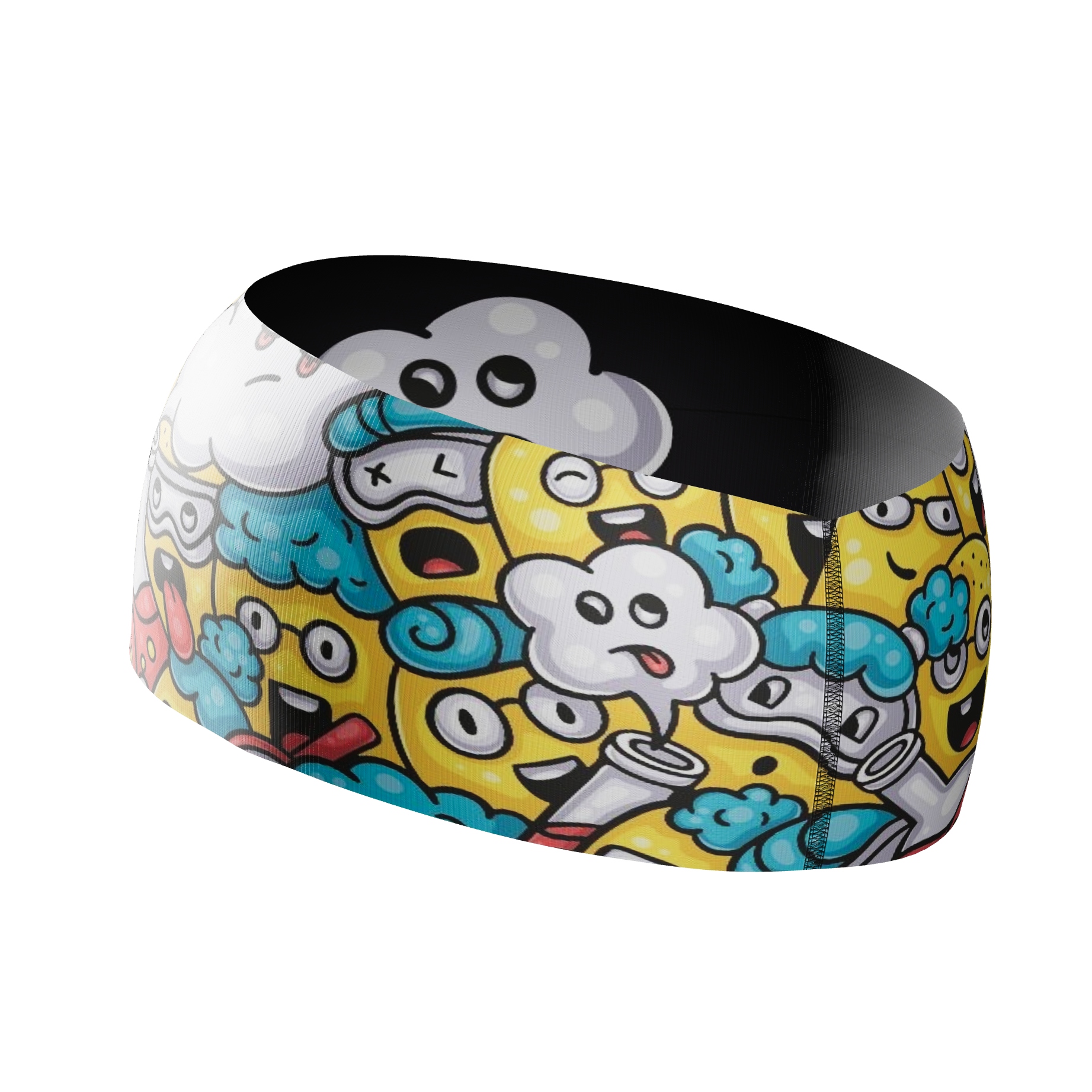 HEAD BAND RUNNING Elite EMOJI EXPERIMENTO - Sin Costuras y Reversible 2 EN 1