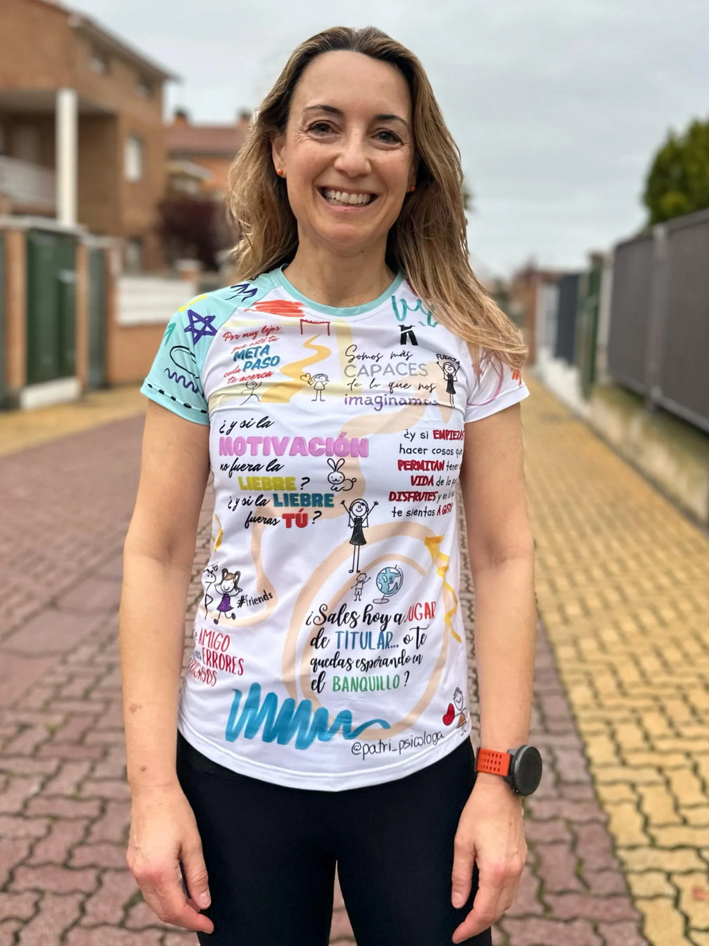 Camiseta PATRI PSICOLOGA de running ADULTO - elástica