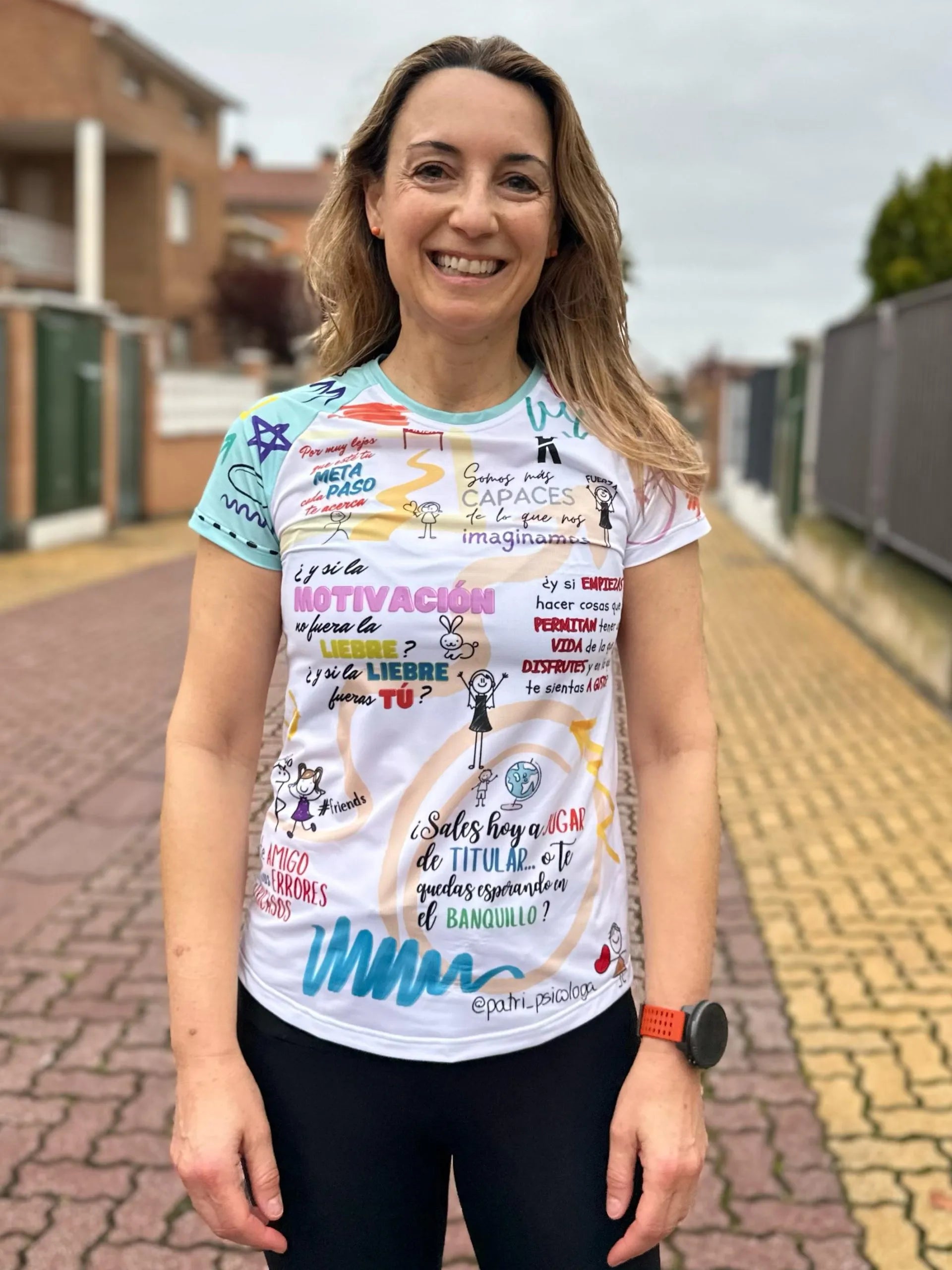 Camiseta PATRI PSICOLOGA de running ADULTO - elástica