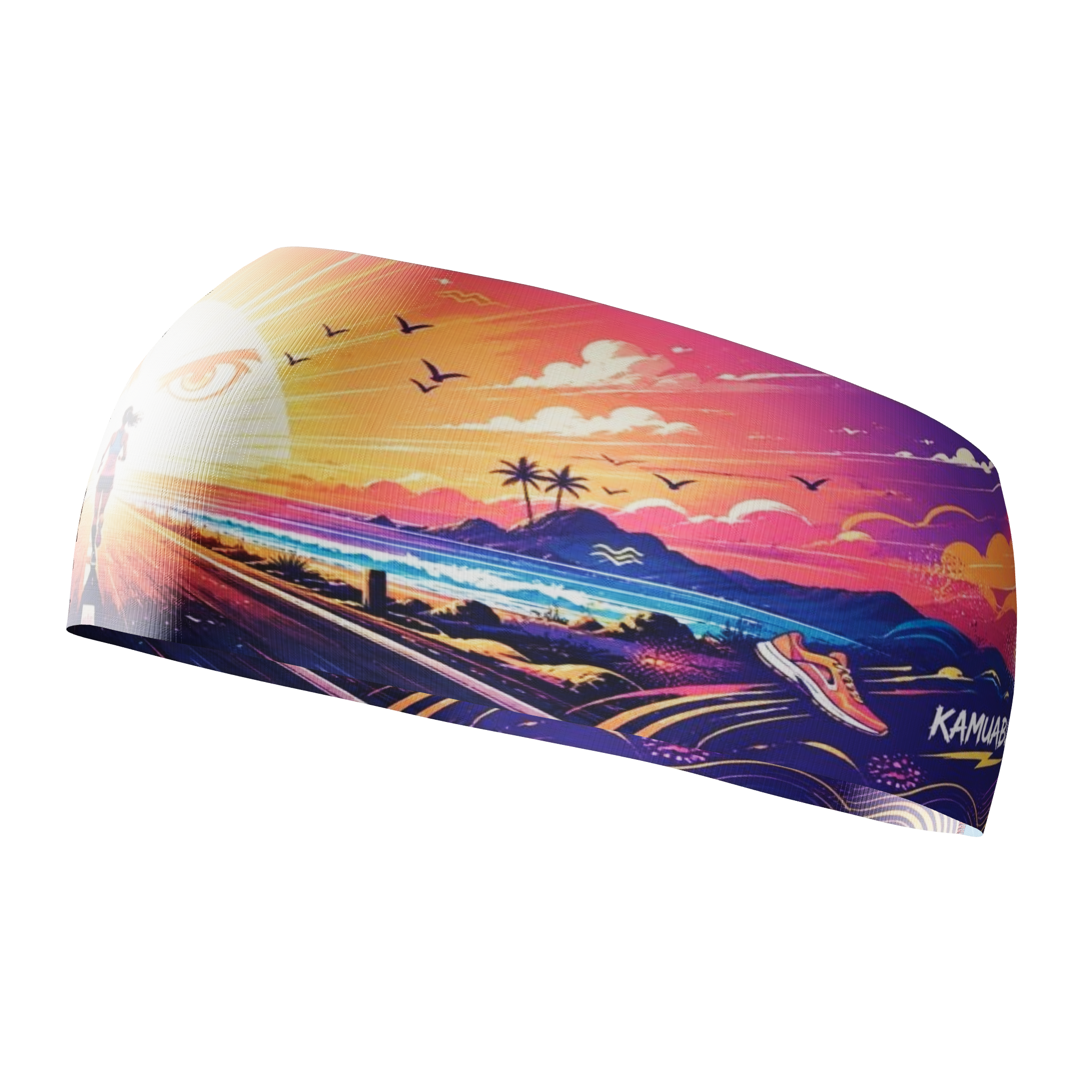 HEAD BAND RUNNING Elite PRIMER RAYO - Sin Costuras y Reversible 2 EN 1