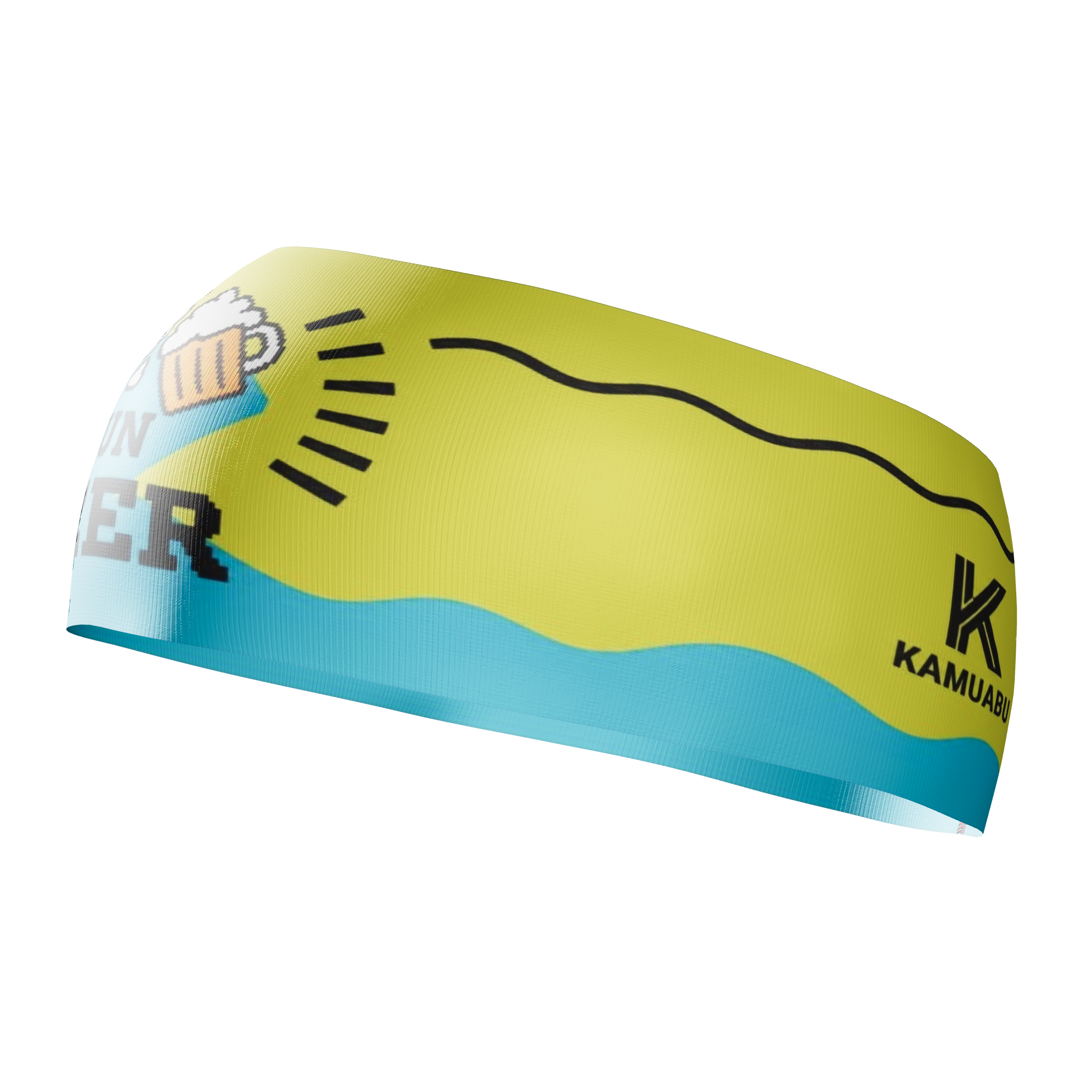 HEAD BAND RUNNING Elite RUN BEER - Sin Costuras y Reversible 2 EN 1