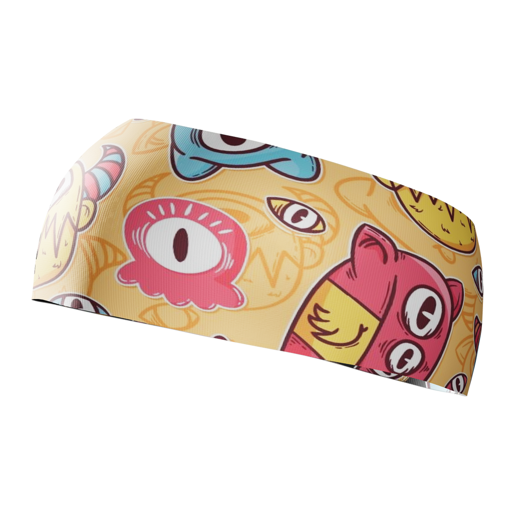 HEAD BAND RUNNING Elite MONSTRUOS - Sin Costuras y Reversible 2 EN 1