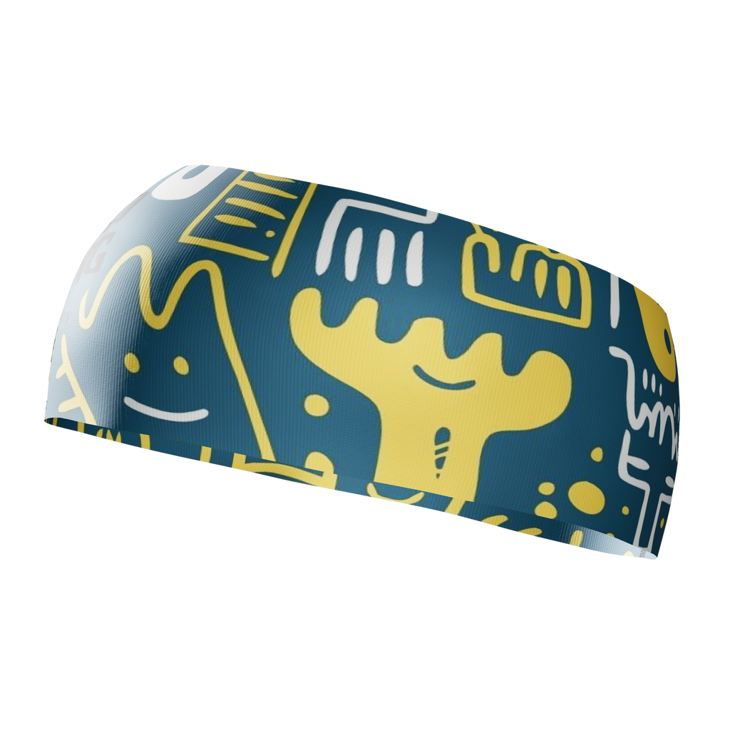 HEAD BAND RUNNING Elite KEEP PUSHING - Sin Costuras