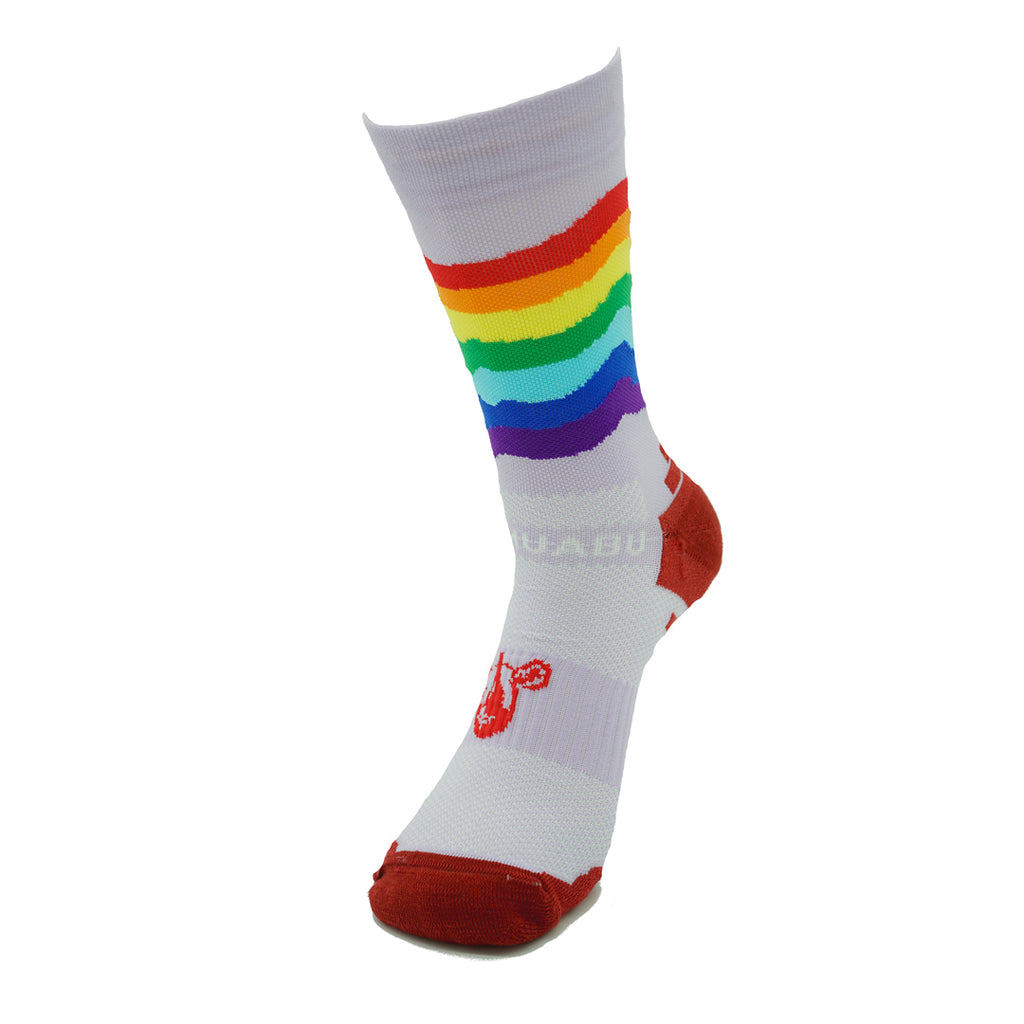 CALCETINES ARCOIRIS DE RUNNING (1 hilo) - MALVA