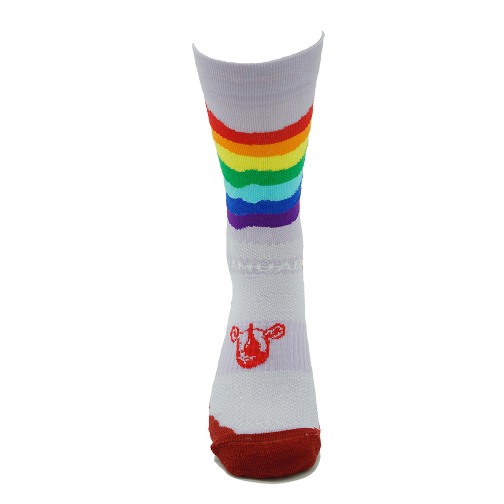 CALCETINES ARCOIRIS DE RUNNING (1 hilo) - MALVA