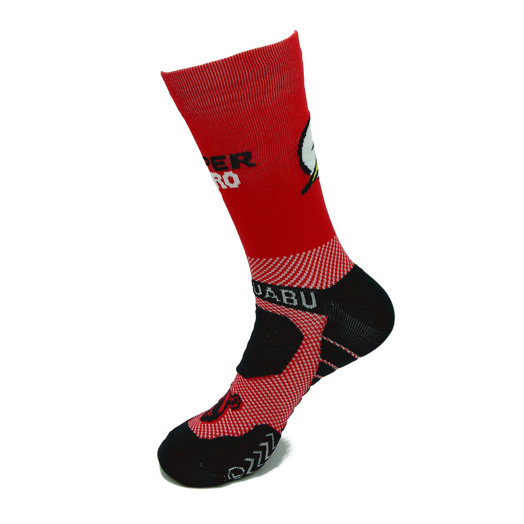 CALCETINES RUNNING SUPER-HERO ROJO (2 HILOS)