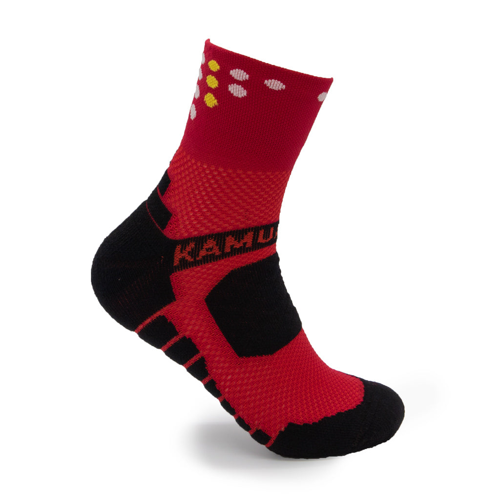 Calcetines Trail Running "TANQUE" 5 estrellas - VINO 16cm