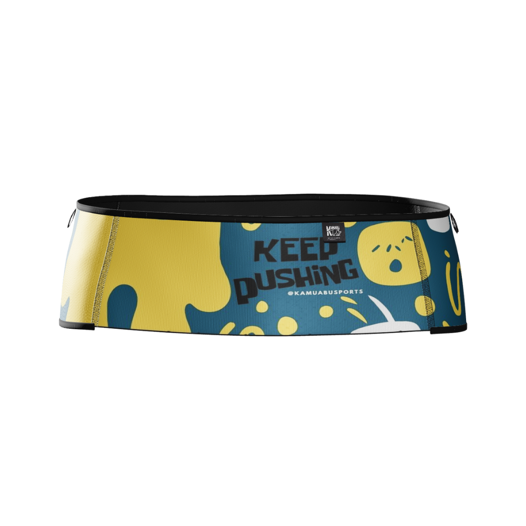 CINTURÓN RUNNING KEEP PUSHING - BELT TRAIL - Ultraligero y Reversible