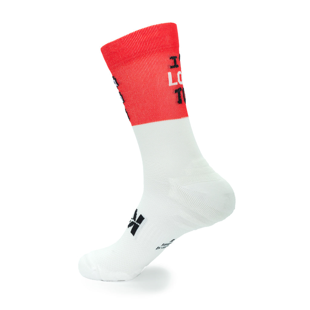 CALCETINES "DON'T FOLLOW ME" de Running - Rojo