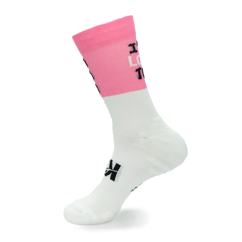 CALCETINES "DON'T FOLLOW ME" de Running - Rosa