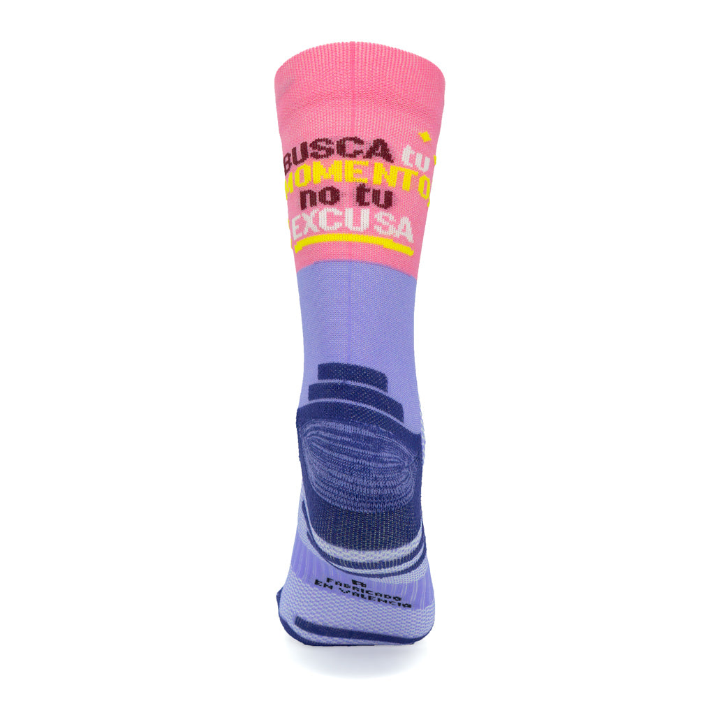 CALCETINES "NO EXCUSAS" de Running - Rosa/Fucsia