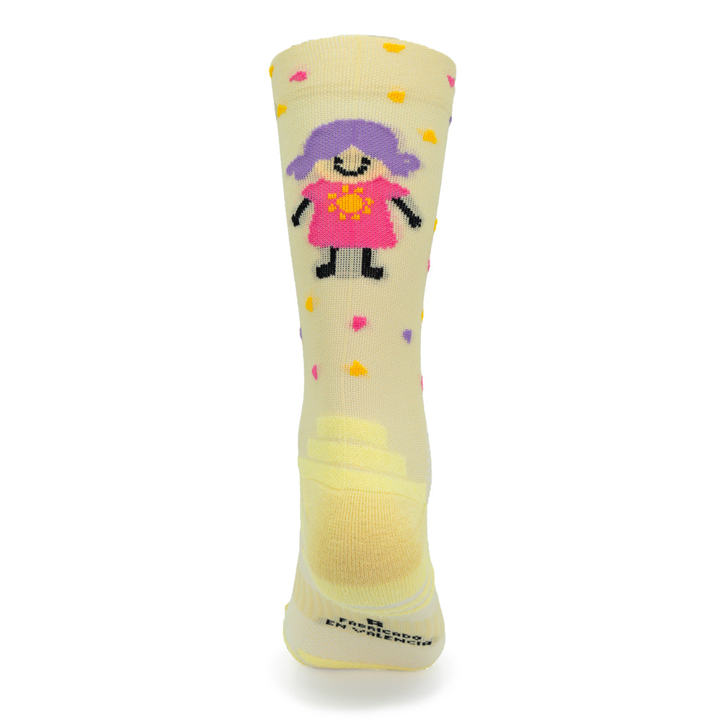 CALCETINES "PATRI" de Running - Crema