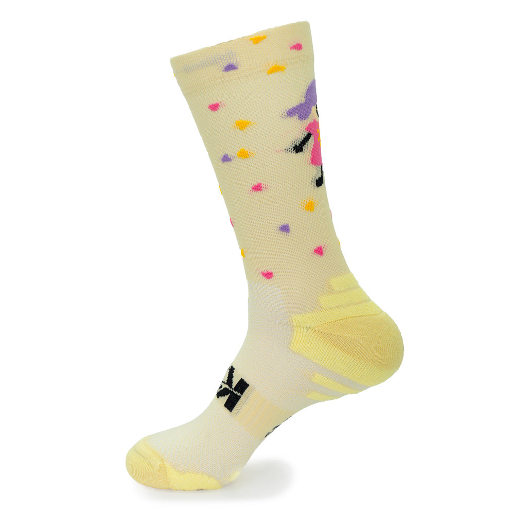 CALCETINES "PATRI" de Running - Crema