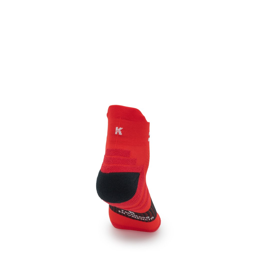 Calcetines Tobilleros 15cm de Running - color ROJO