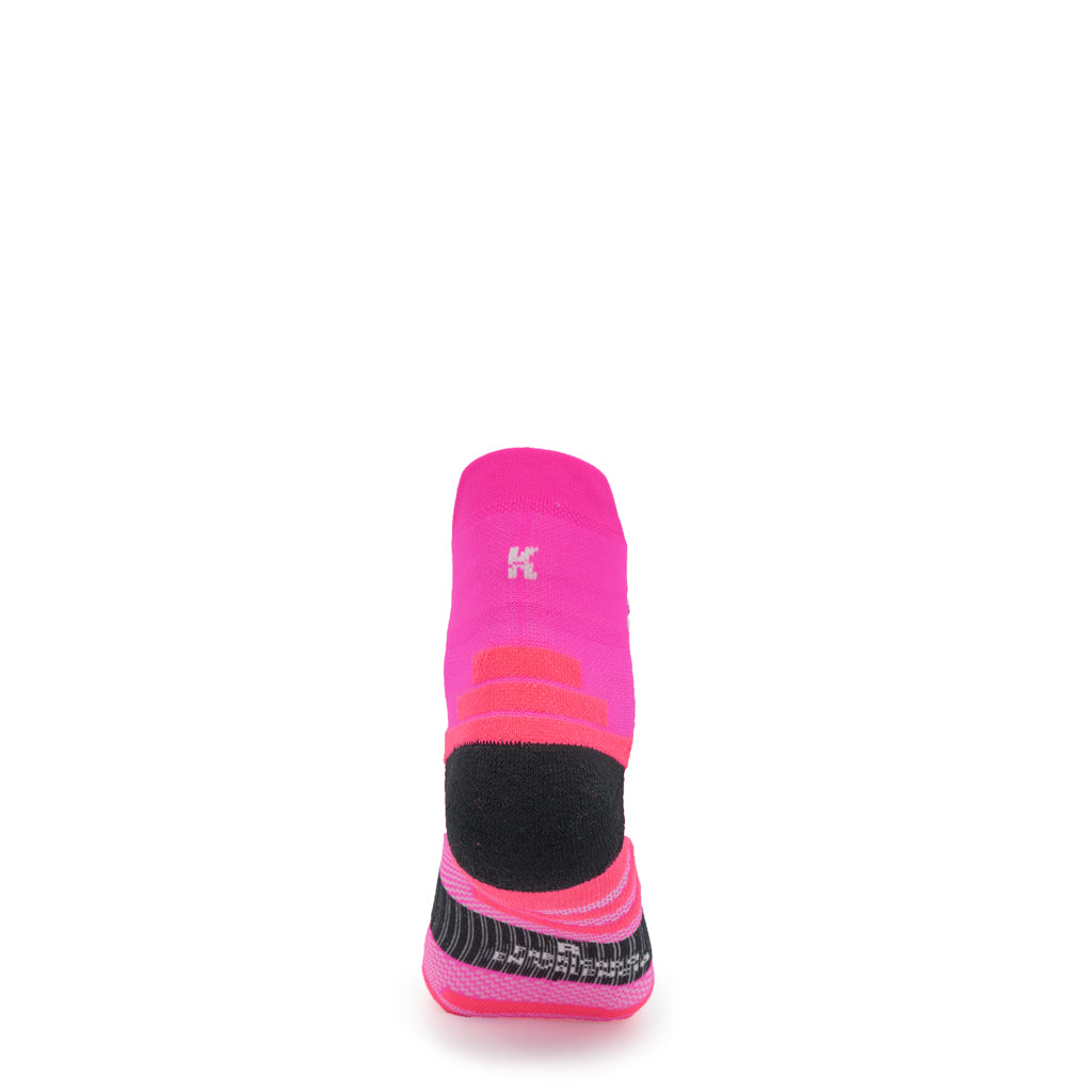 Calcetines Tobilleros 15cm de Running - color FUCSIA FLUOR