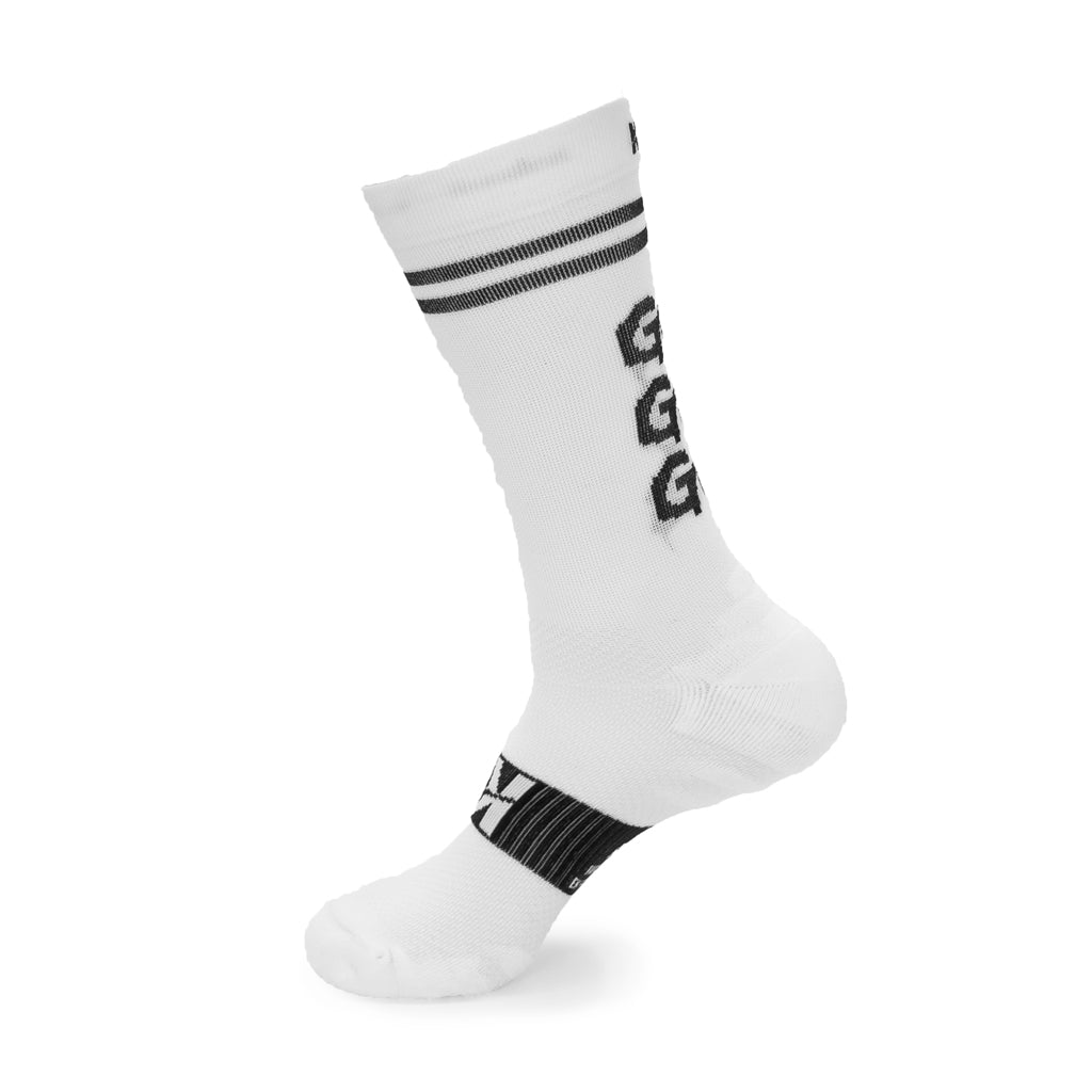 Calcetines GO! GO! GO! de RUNNING (blancos) de 1 hilo