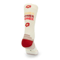 CALCETINES "POWER FLOWER" de RUNNING (CREMA)