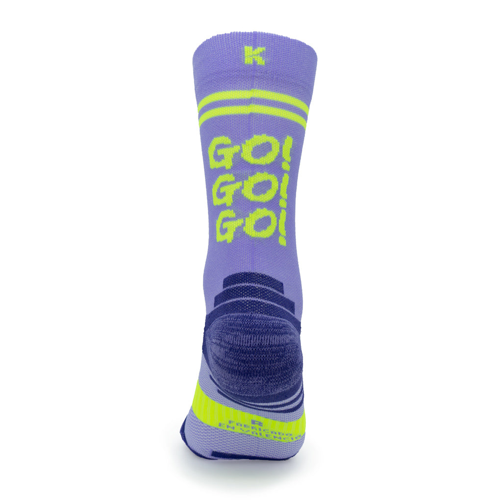 Calcetines GO! GO! GO! de RUNNING (violeta) de 1 hilo