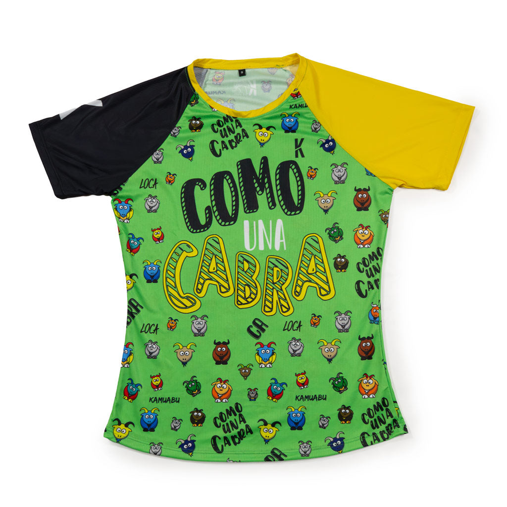 Camiseta COMO UNA CABRA de running ADULTO - VERDE