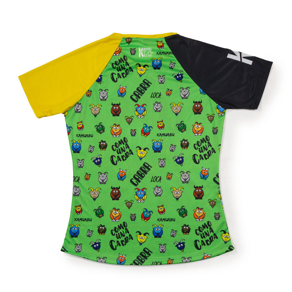 Camiseta COMO UNA CABRA de running ADULTO - VERDE