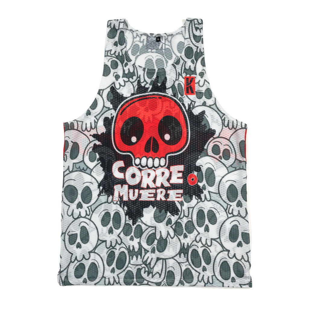 Camiseta CORRE O MUERE de running ADULTO - (TIRANTES) transpirable