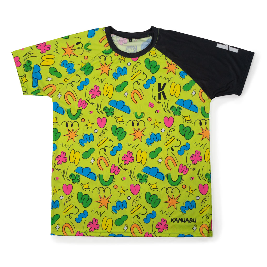 Camiseta CLOUDY de running ADULTO - Verde Lima