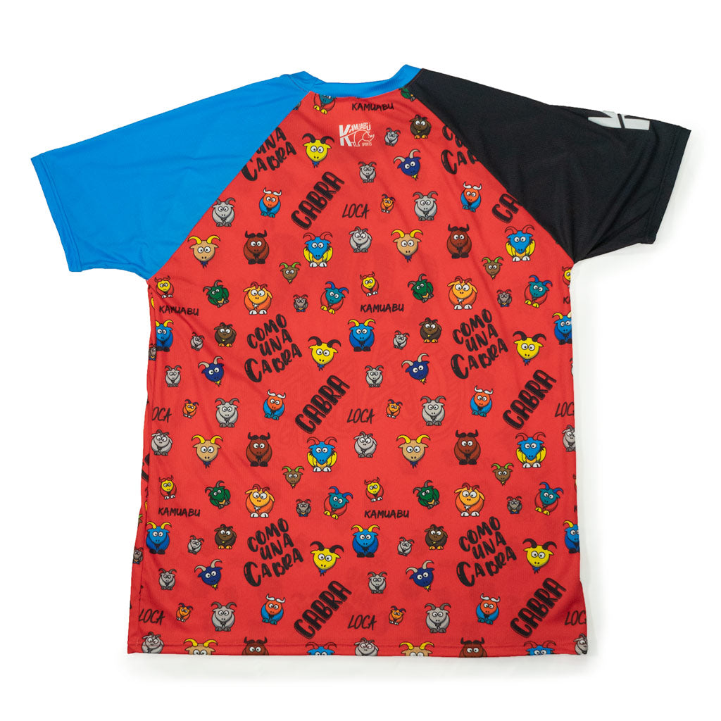 Camiseta COMO UNA CABRA de running ADULTO - ROJA