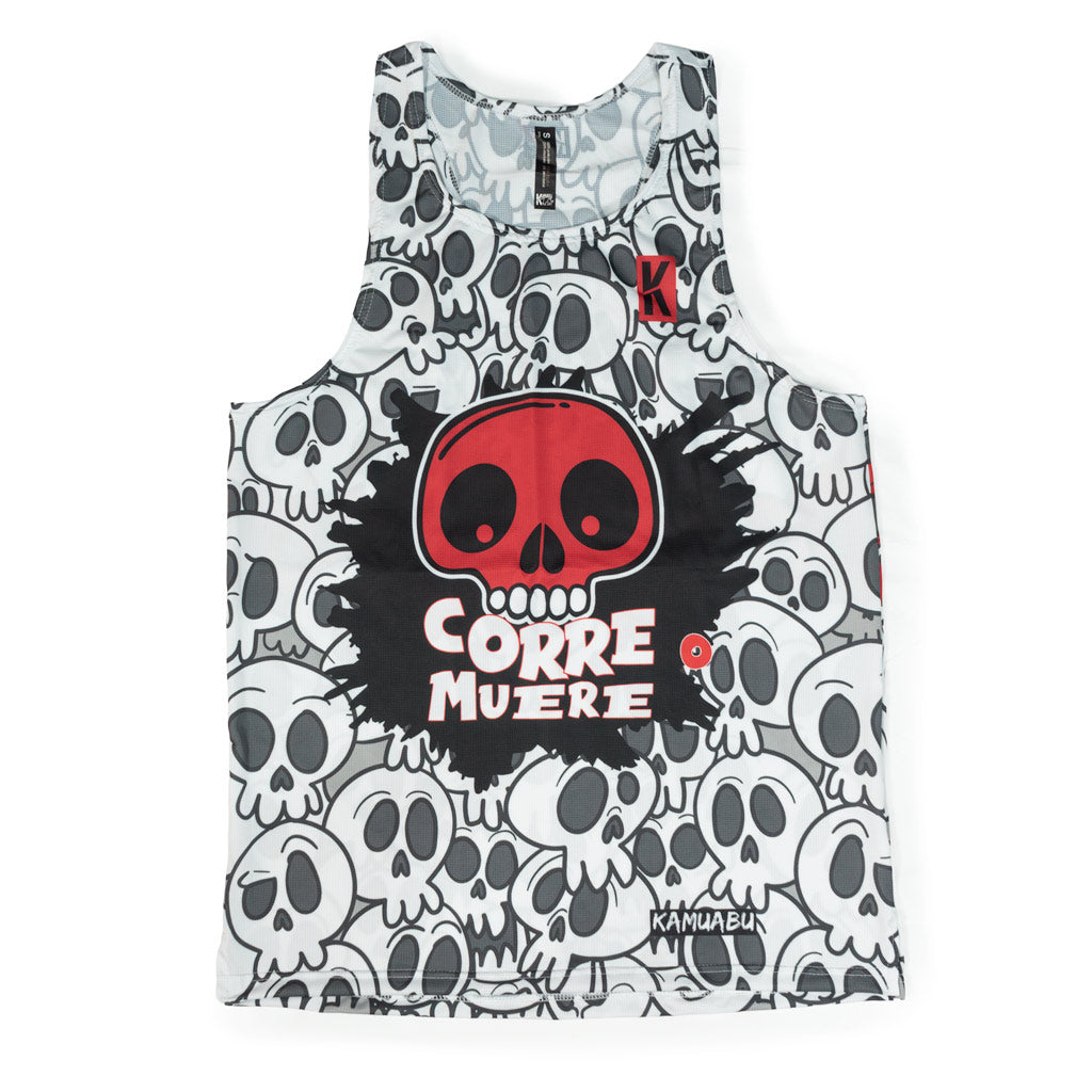 Camiseta CORRE O MUERE de running ADULTO - (TIRANTES) transpirable