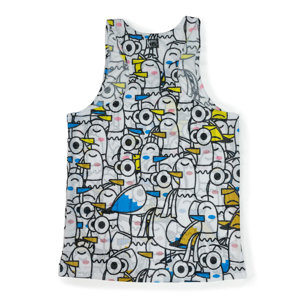 Camiseta GAVIOTA IDIOTA de running ADULTO - (TIRANTES) transpirable