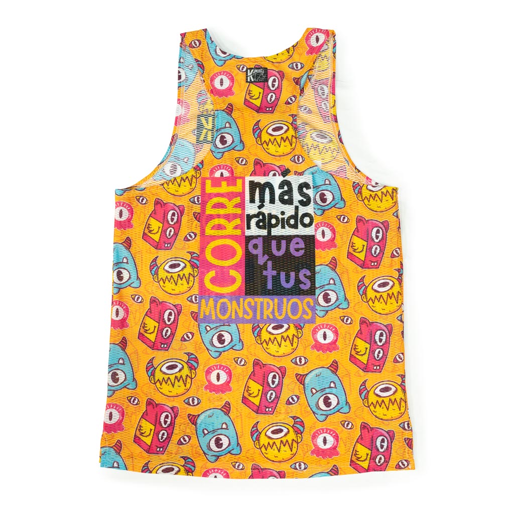 Camiseta MONSTRUOS de running ADULTO - (TIRANTES)