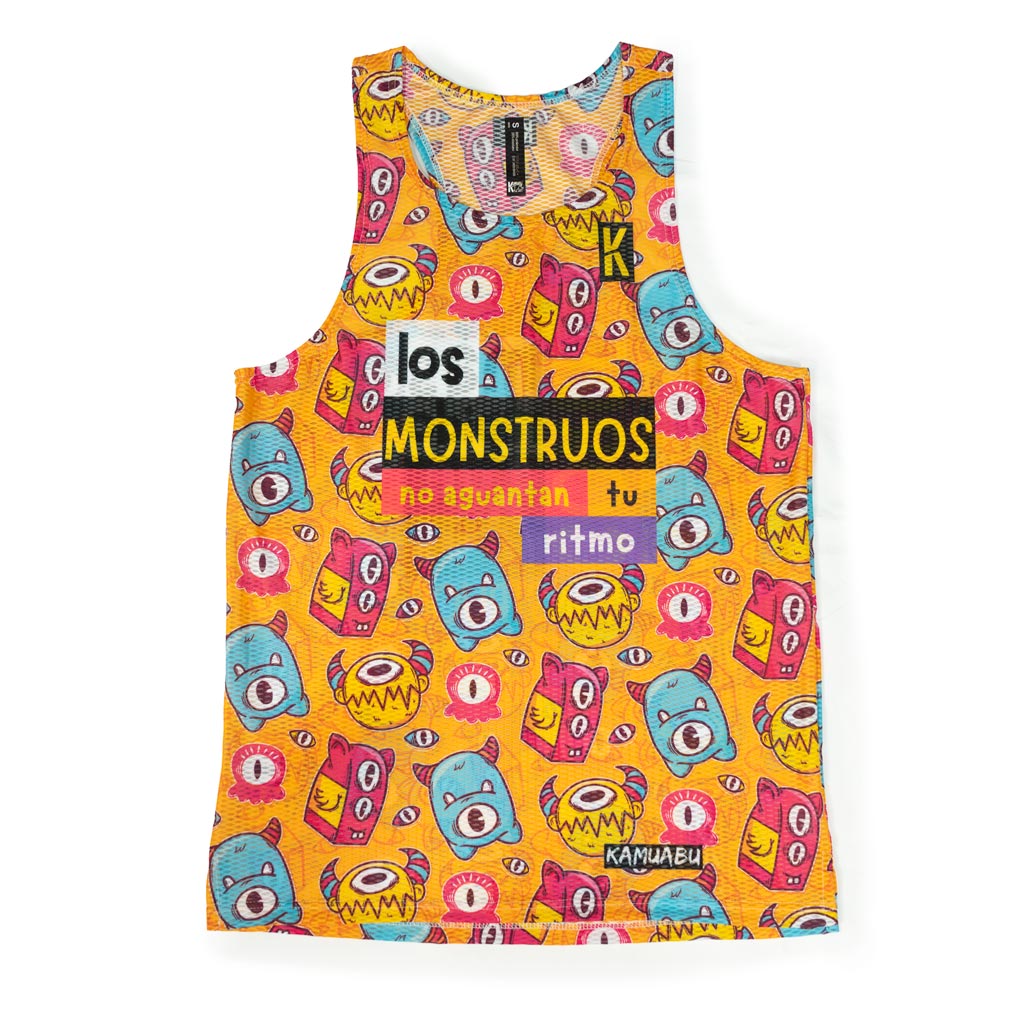 Camiseta MONSTRUOS de running ADULTO - (TIRANTES)