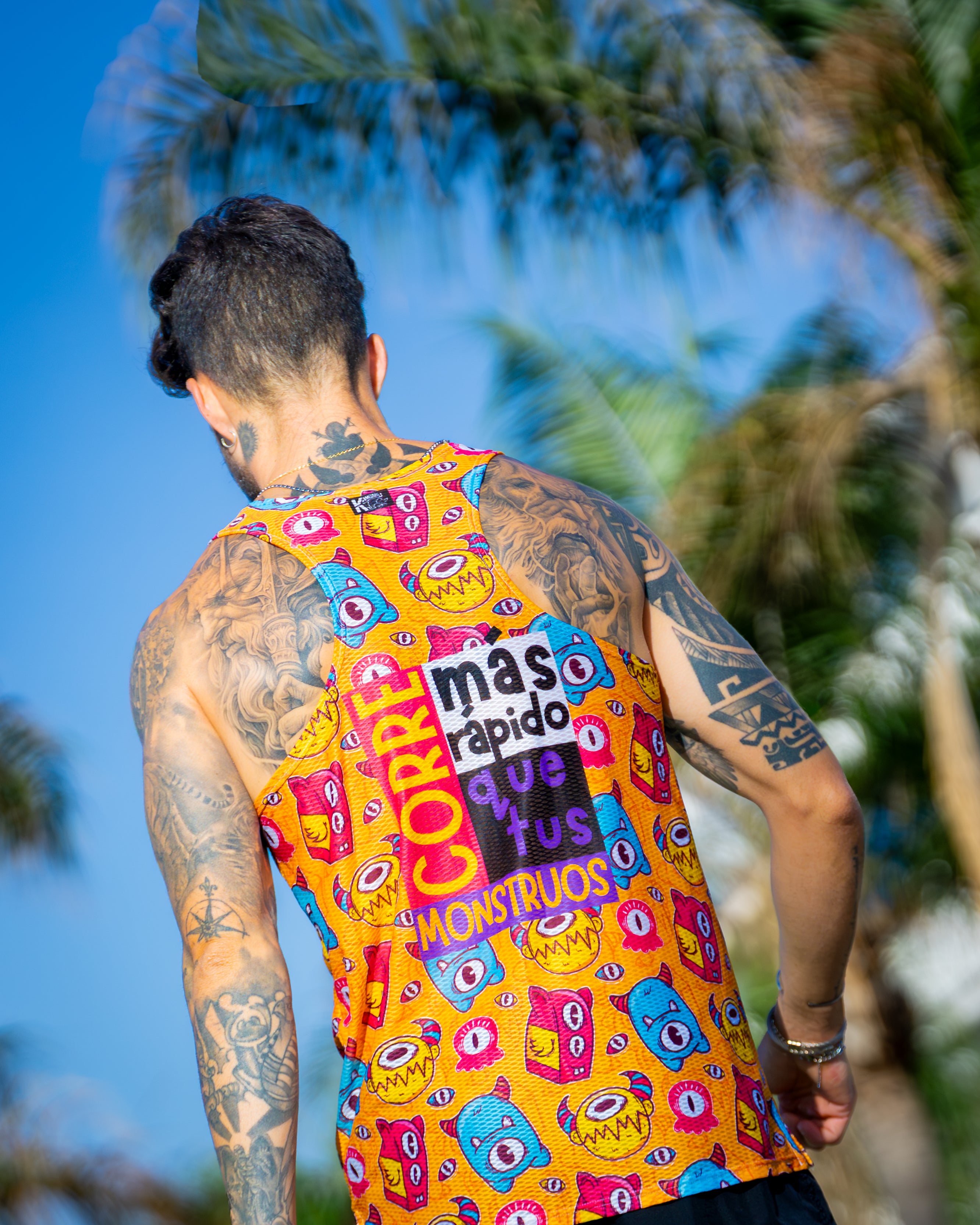 Camiseta MONSTRUOS de running ADULTO - (TIRANTES)