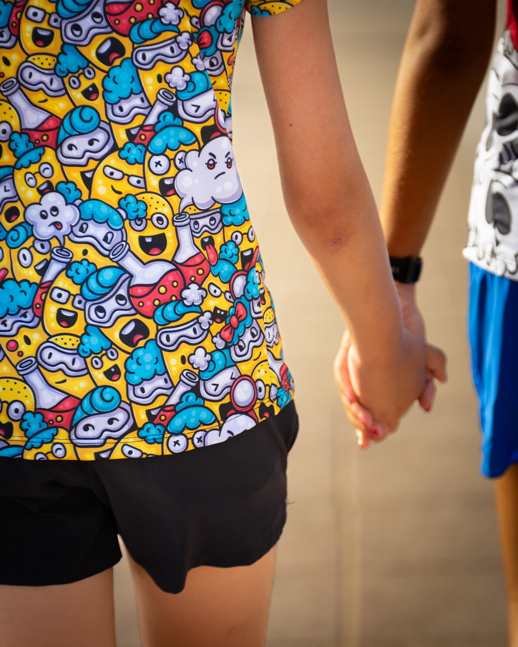 Camiseta EMOJI de running ADULTO - (TIRANTES) transpirable