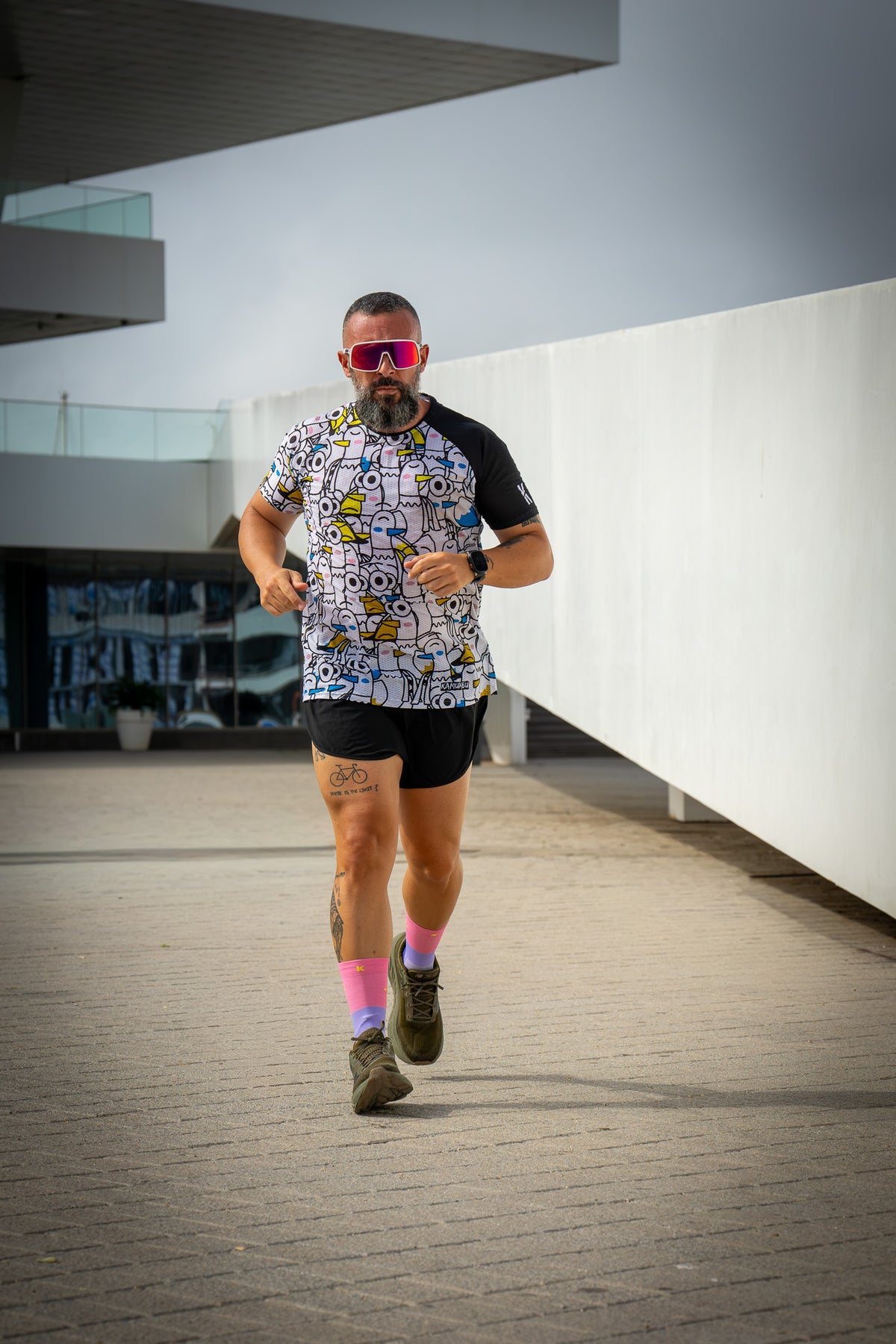 CALCETINES "NO EXCUSAS" de Running - Rosa/Fucsia