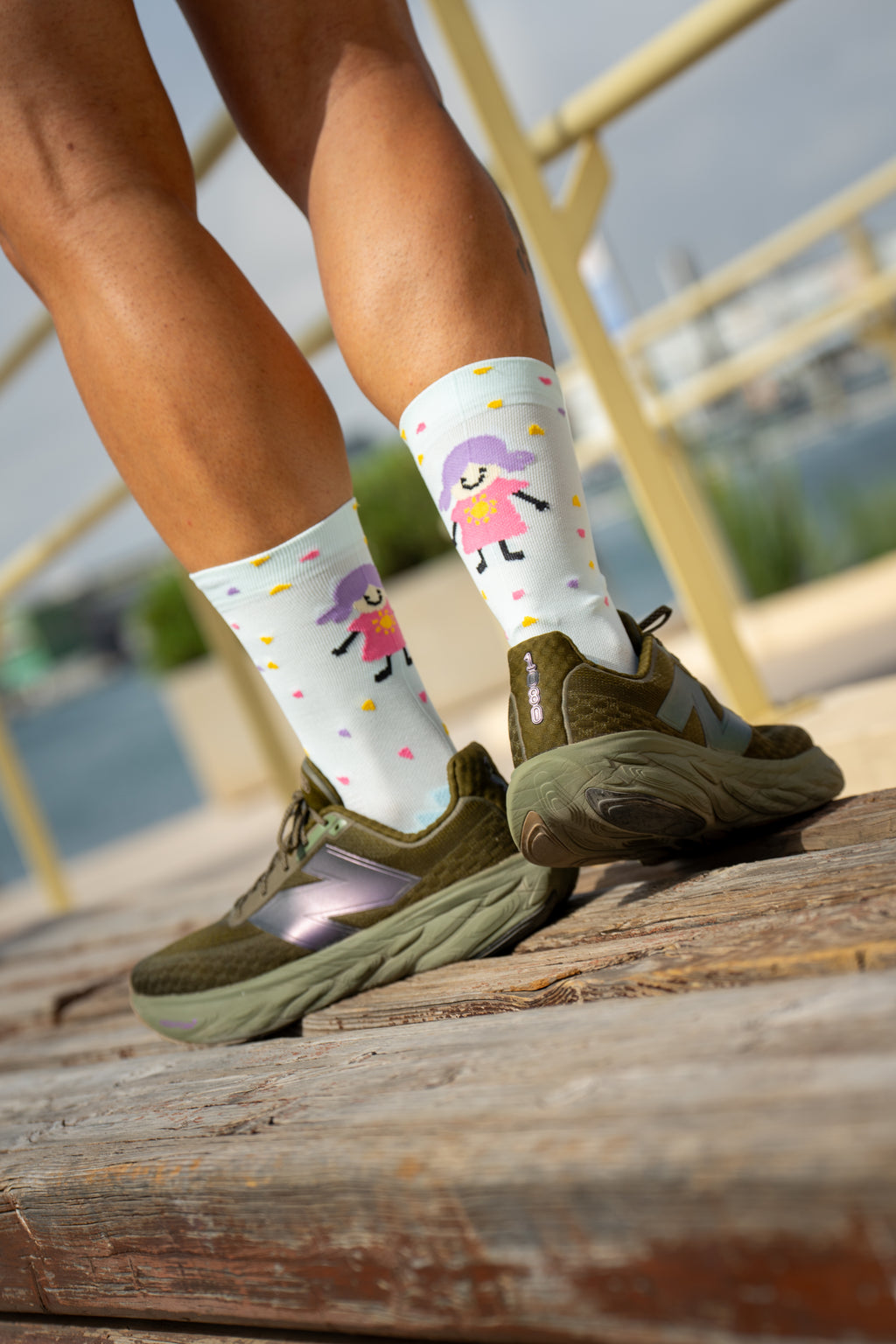 CALCETINES "PATRI" de Running - Turquesa