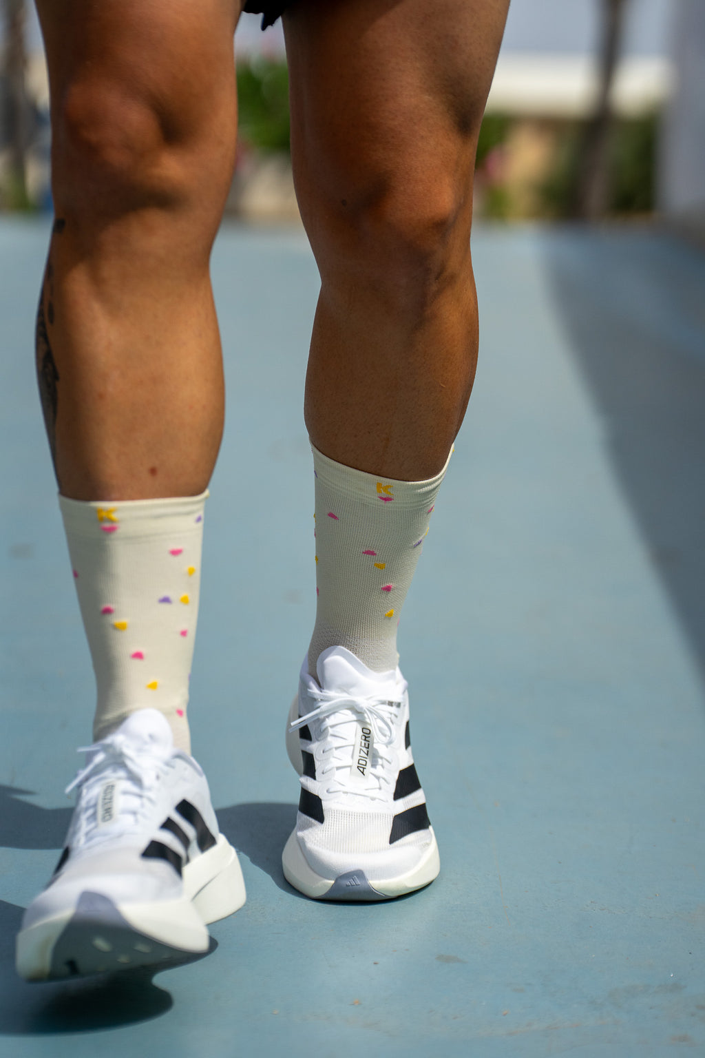 CALCETINES "PATRI" de Running - Crema